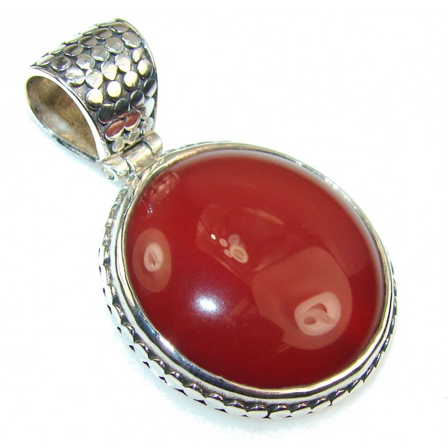 Amazing Brown Agate Sterling Silver Pendant
