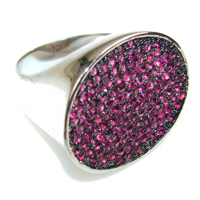 Expressions Pink Topaz Sterling Silver ring; size 8 1/2