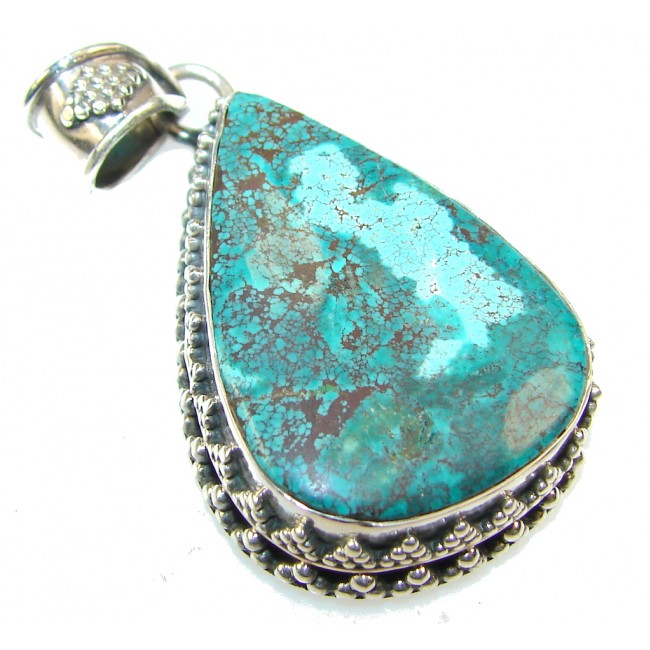 Traditions Green Turquoise Sterling Silver Pendant