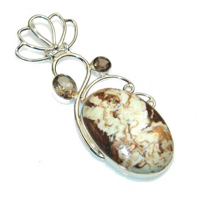 New! Mexican Matrix Opal Sterling Silver Pendant