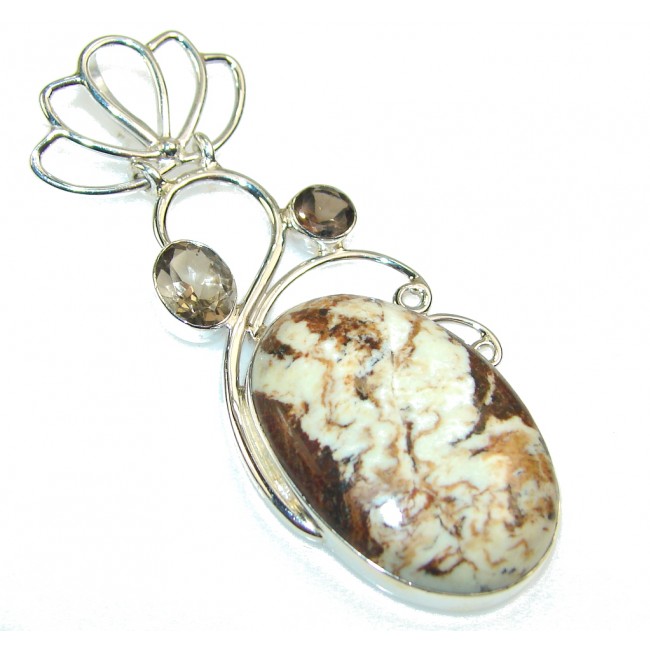 New! Mexican Matrix Opal Sterling Silver Pendant