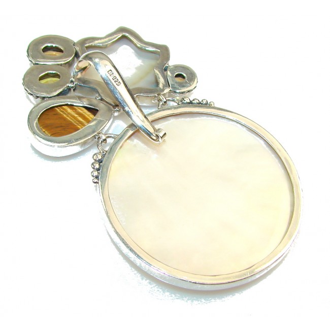 Huge! Amazing Design Of Blister Pearl Sterling Silver pendant