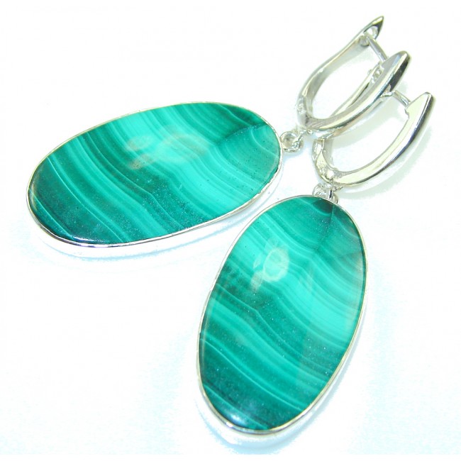 Green Passions Malachite Sterling Silver earrings