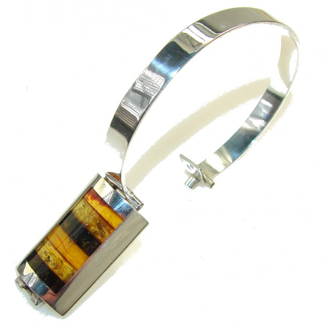 Marvelous Polish Amber Sterling Silver Cuff/Bracelet