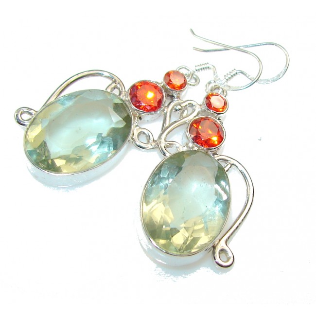 Awesome Color Quartz Sterling Silver earrings