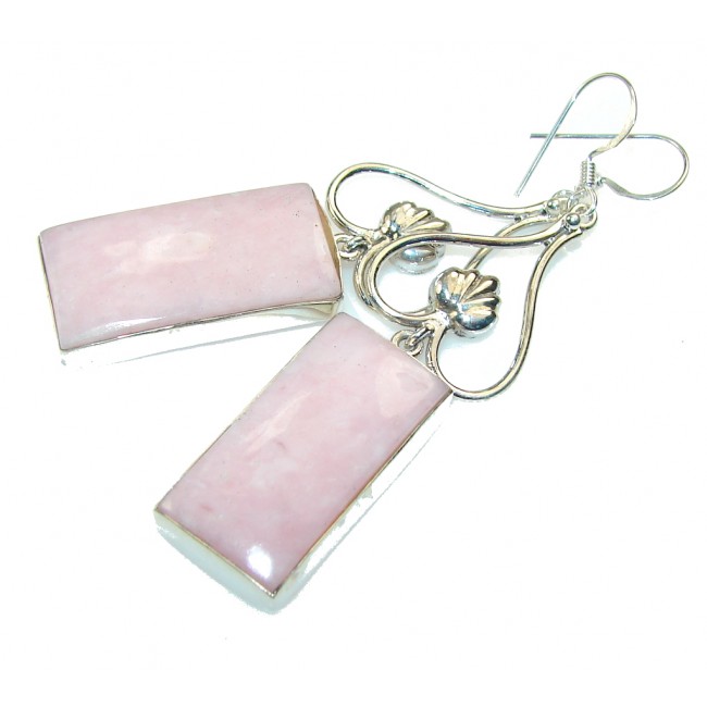 Delicate Pink Opal Sterling Silver earrings