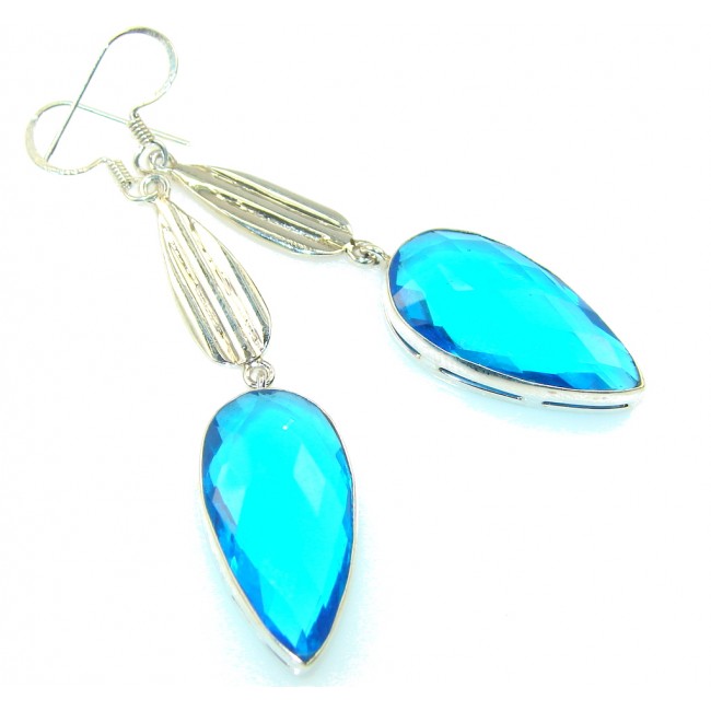 Secret London Blue Topaz Sterling Silver earrings