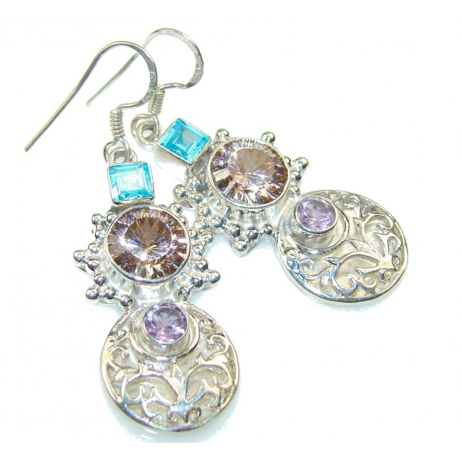 My Sweet!! Multicolor Quartz Sterling Silver earrings