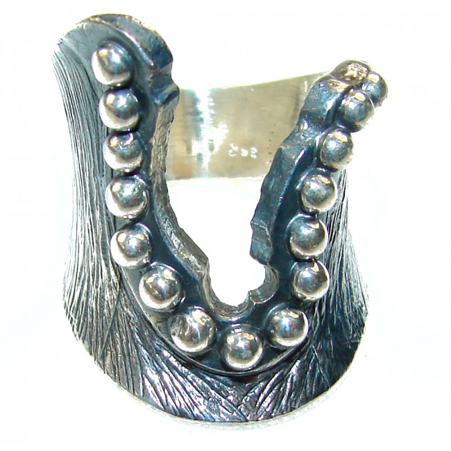 Great Impression!! Oxidized Silver Sterling Silver Ring s. 6