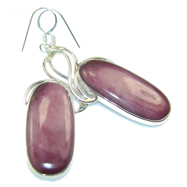 Awesome Purple Sugalite Sterling Silver earrings