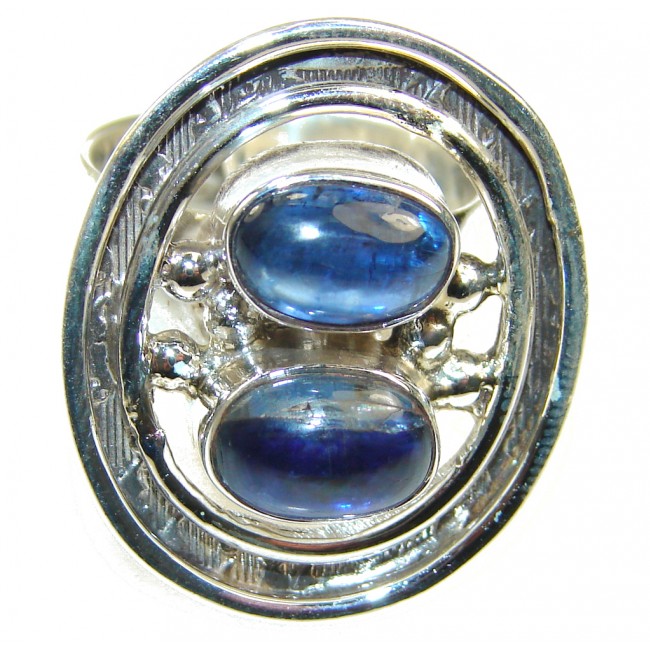 Fabulous Blue Kyanite Sterling Silver ring s. 8