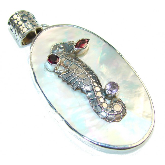 Big!! wesome DEsign Of Blister Pearl Sterling Silver pendant