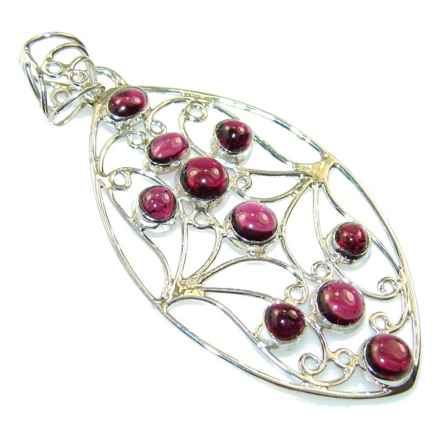 Delicate Pink Tourmaline Sterling Silver Pendant