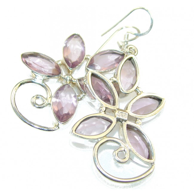 Delicate Light Purple Amethyst Sterling Silver earrings