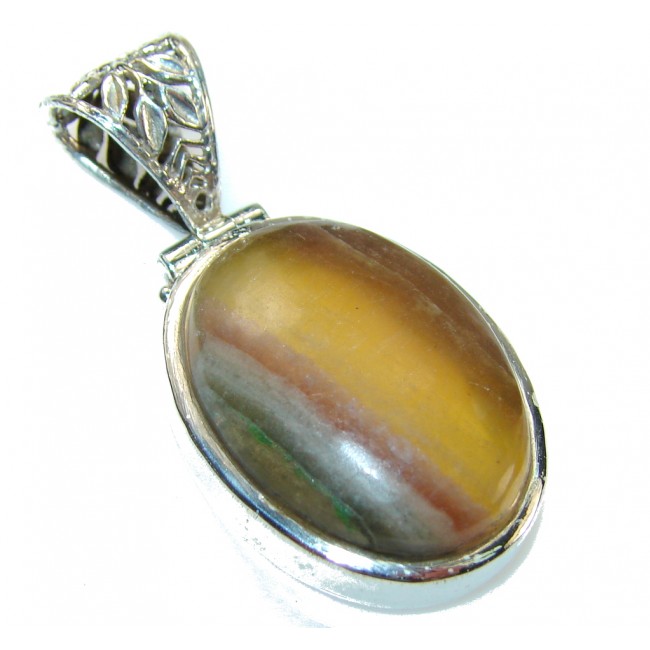 Traditions Fluorite Sterling Silver Pendant
