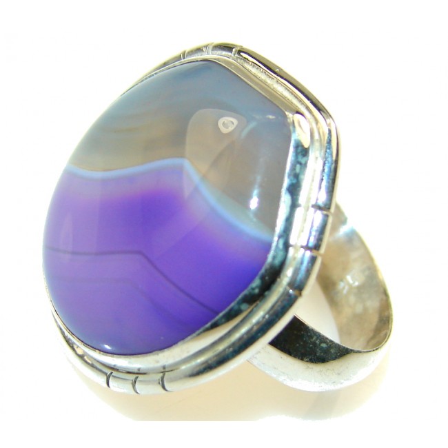 Awesome Design Of Purple Agate Sterling Silver Ring s. 11