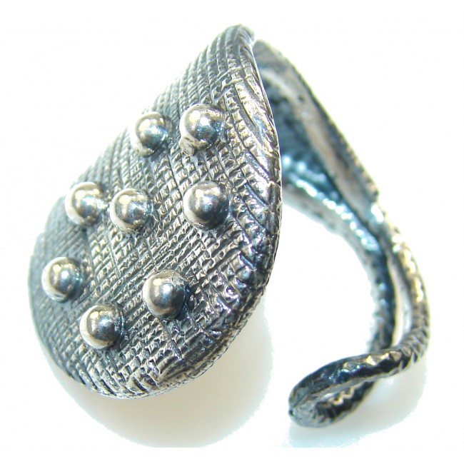New Style!! Oxidized Silver Sterling Silver Ring s. 10 1/4