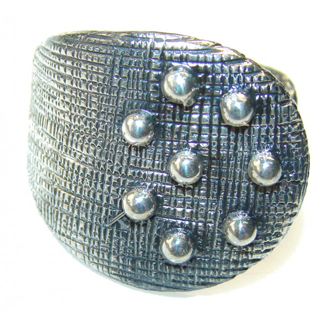 New Style!! Oxidized Silver Sterling Silver Ring s. 10 1/4