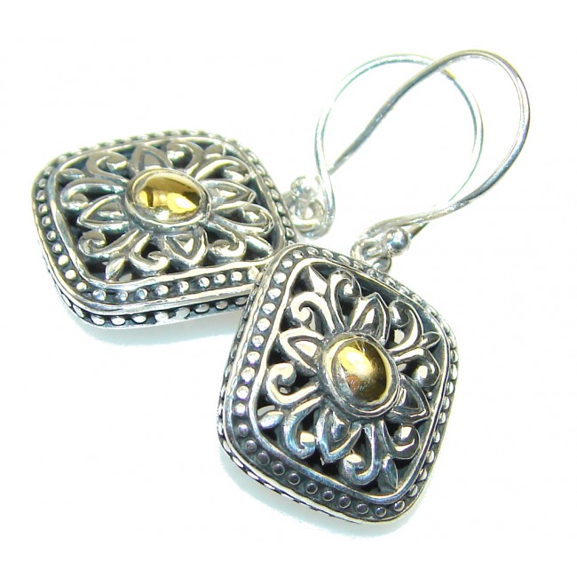 Natural Beauty!! Copper Sterling Silver earrings