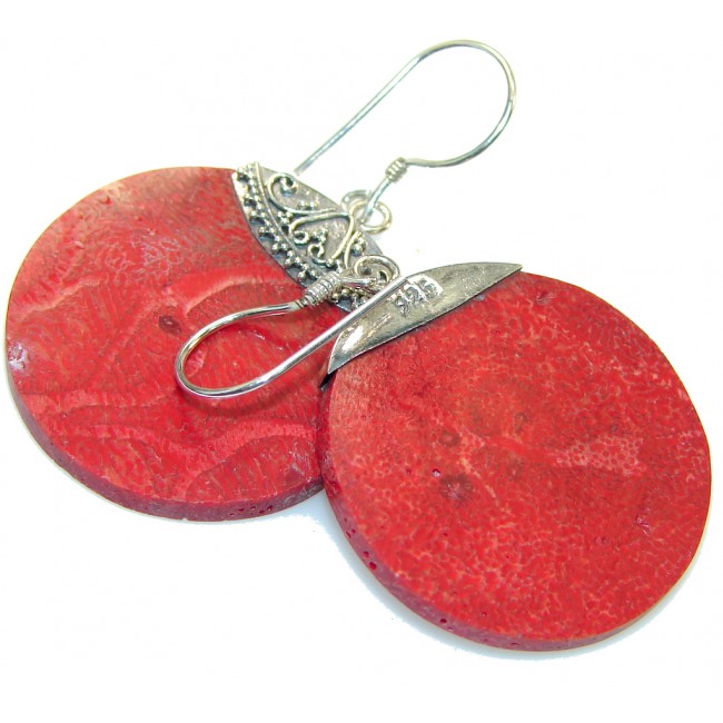 Store Of Love! Fossilized Coral Sterling Silver earrings