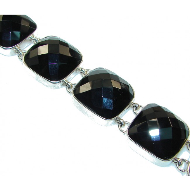 Amazing Black Onyx Sterling Silver Bracelet