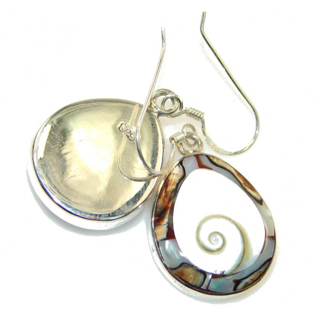 Beautiful Ocean Style White Ocean Shell Sterling Silver earrings