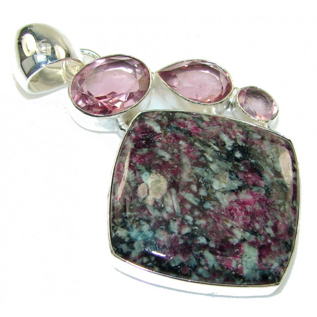 Excellent Style!! Eudialyte Sterling Silver Pendant