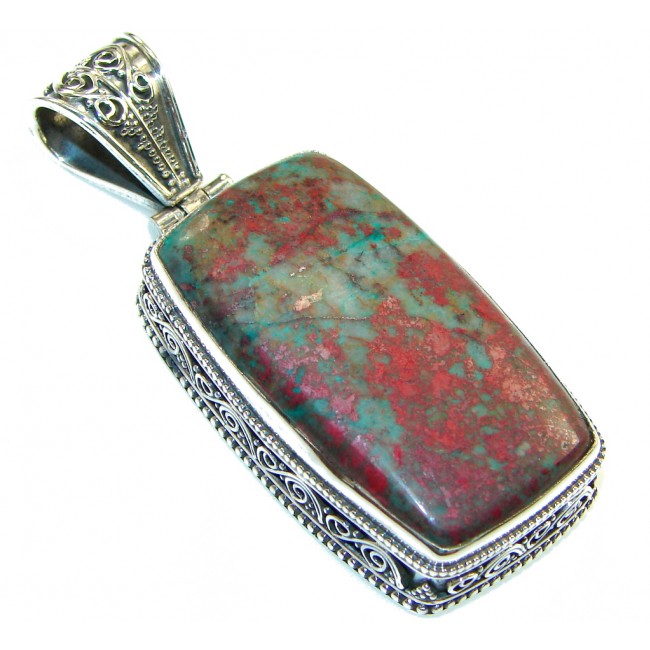 Special! Red Sonora Jasper Sterling Silver Pendant