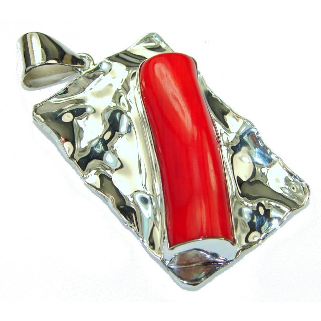 Amazing Fossilized Coral Sterling Silver pendant