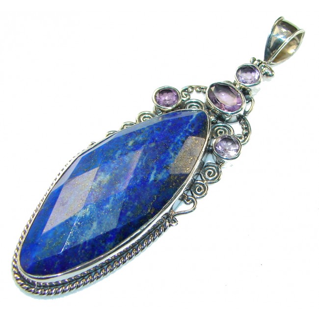 Just Perfect Lapis Lazuli Sterling Silver Pendant