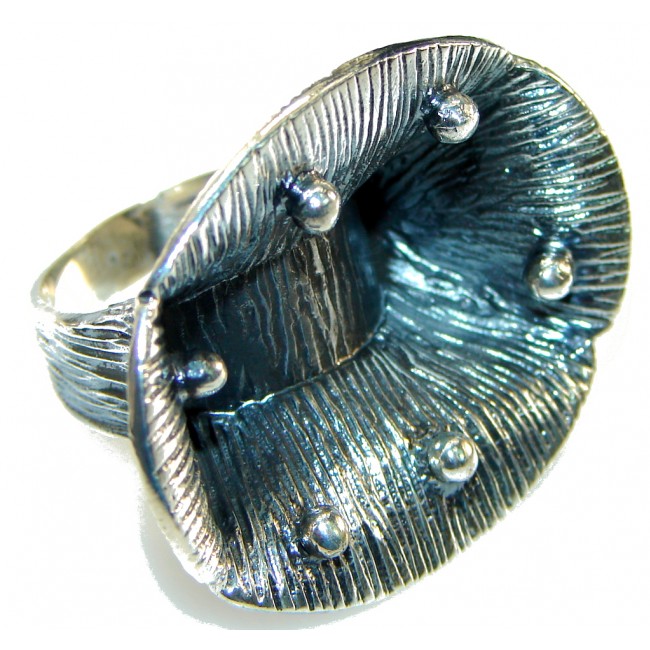 New Perfect Design Of Oxidized Silver Sterling Silver Ring s. 7 1