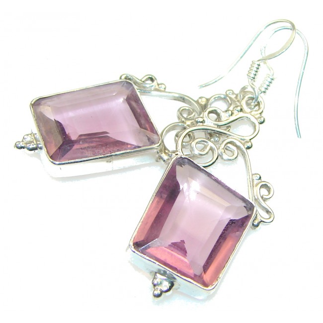 Delicate! Light Purple Amethyst Sterling Silver earrings