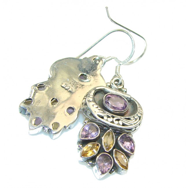 Pale Beauty!! Purple Amethyst Sterling Silver earrings