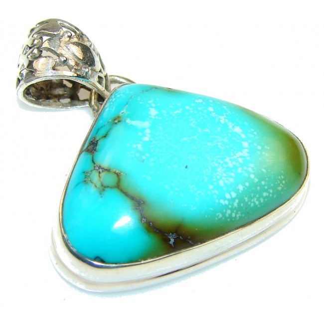 Royston Blue Turquoise Sterling Silver Pendant