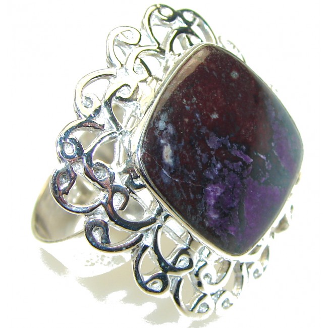 Secret!! Dark Purple Charoite Sterling Silver Ring s. 11