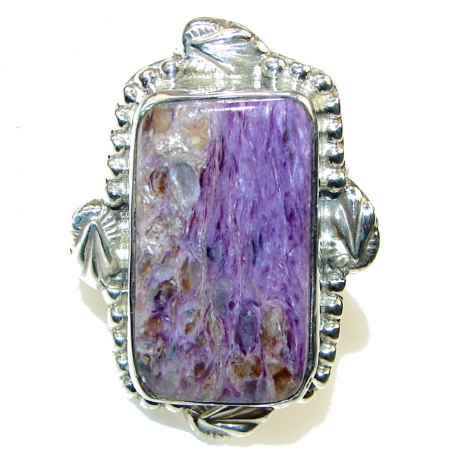 Secret!! Purple Tiffany Jasper Sterling Silver ring s. 7