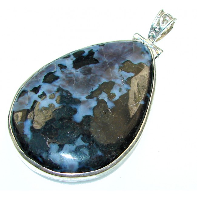 Fantastic! Black Obsidian Sterling Silver Pendant