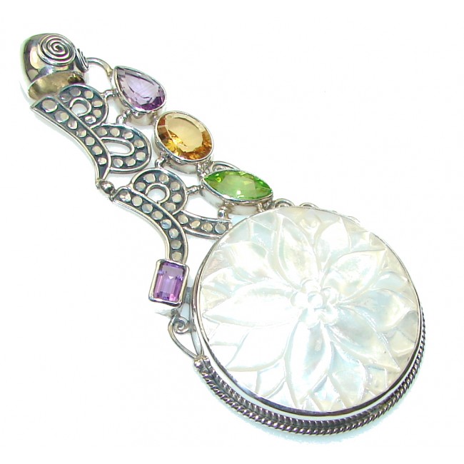 Big! Fashion Style!! Blister Pearl Sterling Silver pendant