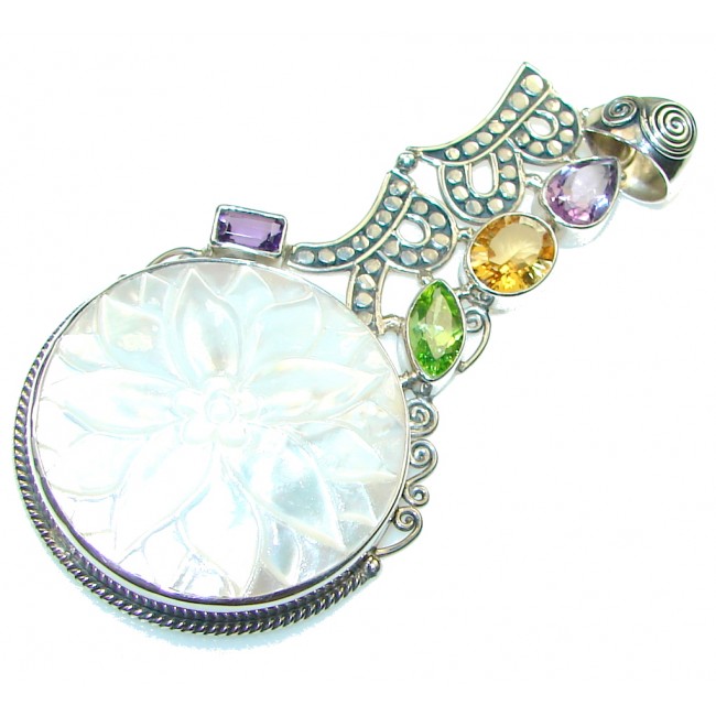 Big! Fashion Style!! Blister Pearl Sterling Silver pendant