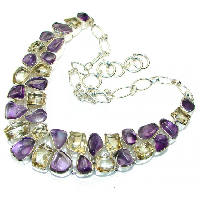 Falling In Love!! Purple Amethyst Sterling Silver necklace