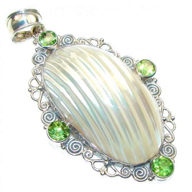 Perfect! Silver Ocean Shell Sterling Silver Pendant