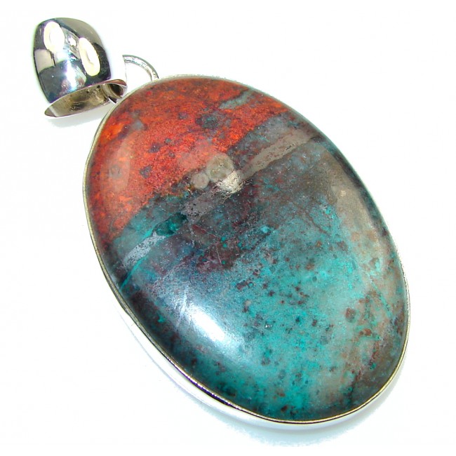 Excellent!! Red Sonora Jasper Sterling Silver Pendant
