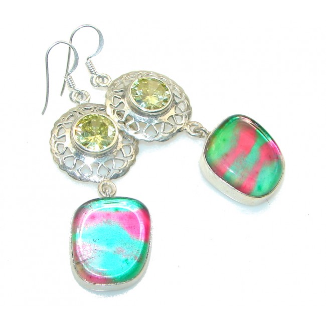 Fantastic! Dichroic Glass Sterling Silver earrings