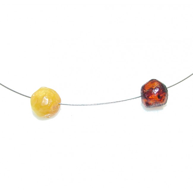 Perfect! Polish Amber Sterling Silver necklace