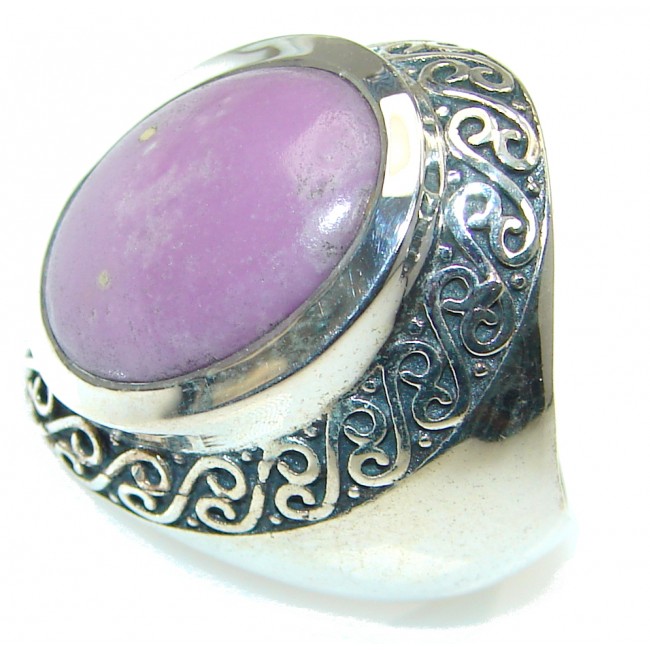 Delicate Light Purple Sugalite Sterling Silver ring s. 6 1/2