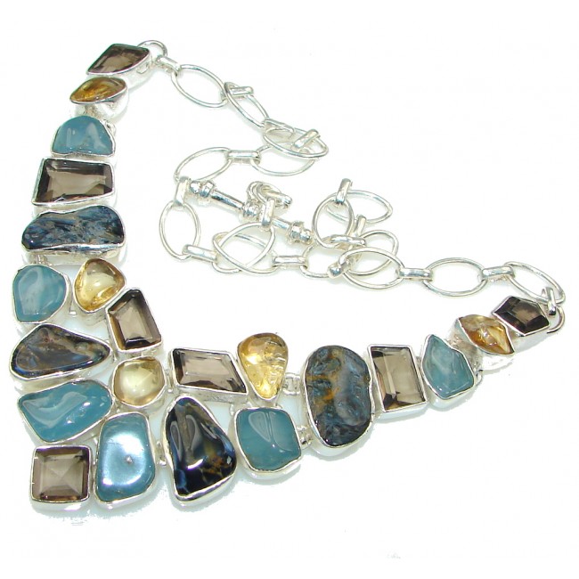 Maya Dreams! Multistone Sterling Silver necklace