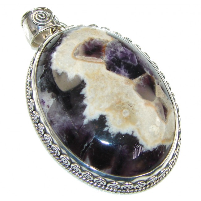 Gorgeous! Purple Amethyst Sterling Silver Pendant