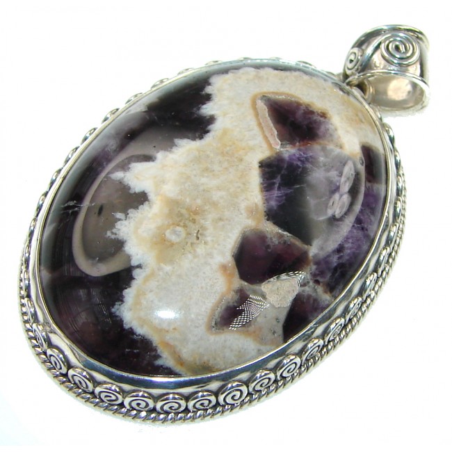 Gorgeous! Purple Amethyst Sterling Silver Pendant