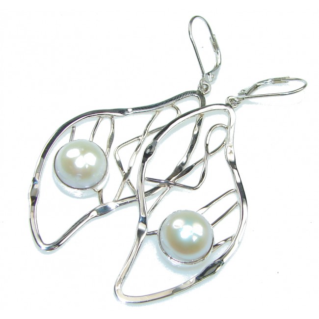 Galaxy Queen! Fresh Water Pearl Sterling Silver Earrings