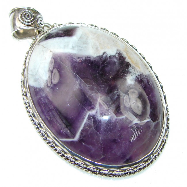 Amazing! Purple Amethyst Sterling Silver Pendant